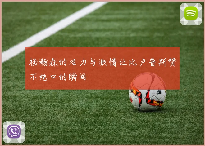 杨瀚森的活力与激情让比卢普斯赞不绝口的瞬间