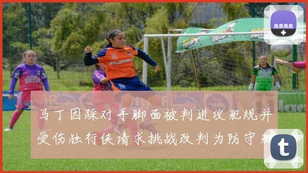 马丁因踩对手脚面被判进攻犯规并受伤独行侠请求挑战改判为防守犯规